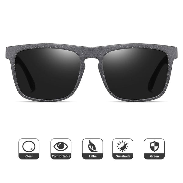 Planet Gates XSW brand design wooden retro square oval square men's and women's sunglasses Glasses  Wheat straw sunglases UV400 7021