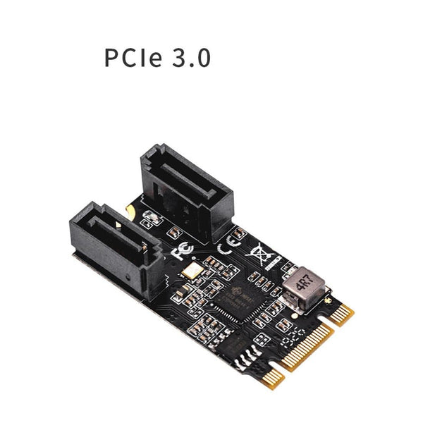 Planet Gates XT-XINTE 2 Port SATA III 6gb/s M.2 21x41mm M Key and B Key Controller Adapter Card SATA 6G Internal