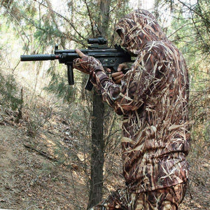 Planet Gates XXL Camouflage Fishing Hoodie Men Outdoor Sweatshirt Men's Hiking Shirt Grass Bionic Camouflage Hunting Shirt Hunting Tops