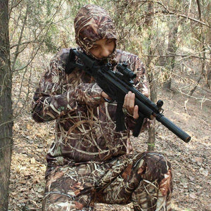 Planet Gates XXL Camouflage Fishing Hoodie Men Outdoor Sweatshirt Men's Hiking Shirt Grass Bionic Camouflage Hunting Shirt Hunting Tops