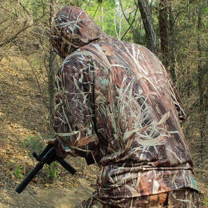 Planet Gates XXL Camouflage Fishing Hoodie Men Outdoor Sweatshirt Men's Hiking Shirt Grass Bionic Camouflage Hunting Shirt Hunting Tops