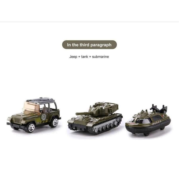 Planet Gates XY240-1 Military Series Diecast Metal Alloy Model Toy Car Model Cars Vehicle Set Collection Toys For Children Set of 3Pcs 1:64