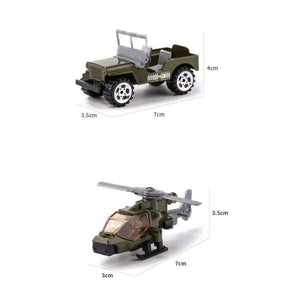 Planet Gates XY240-1 Military Series Diecast Metal Alloy Model Toy Car Model Cars Vehicle Set Collection Toys For Children Set of 3Pcs 1:64