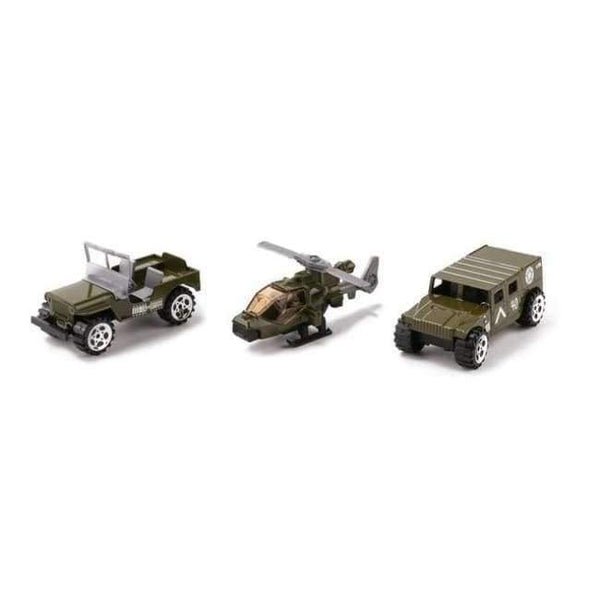Planet Gates XY240-3 Military Series Diecast Metal Alloy Model Toy Car Model Cars Vehicle Set Collection Toys For Children Set of 3Pcs 1:64
