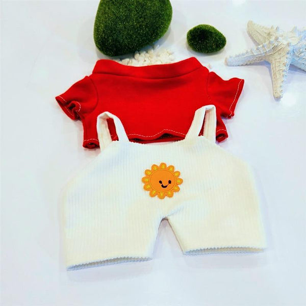 30cm LaLafanfan Cafe Duck Plush Toy Doll Clothes  Cartoon Yellow Duck Stuffed Dolls Doll Accessories Kids Toys Gift For Children