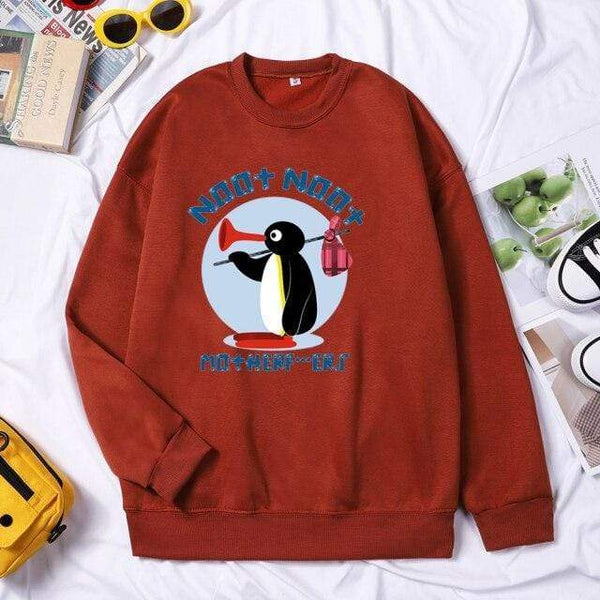 Planet Gates Y04-Brick Red / XXL Mother Runaway Men Brand Hoodies Sweatshirt Autumn Winter Crewneck Round Collar Pullover Streetwear Tracksuit