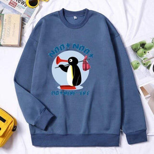 Planet Gates Y04-Haze Blue / XXL Mother Runaway Men Brand Hoodies Sweatshirt Autumn Winter Crewneck Round Collar Pullover Streetwear Tracksuit