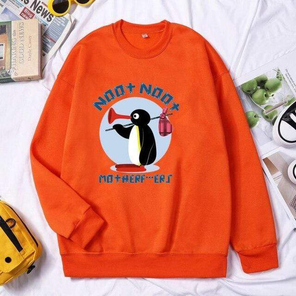 Planet Gates Y04-Orange / XXL Mother Runaway Men Brand Hoodies Sweatshirt Autumn Winter Crewneck Round Collar Pullover Streetwear Tracksuit