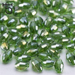 Planet Gates Y104ab / 4x6 mm 70pcs 4*6mm Czech Faceted Black Glass Rice Beads for Making Jewelry Necklace Women Diy Perles Oval Shape Crystal Beads Wholesale Y102