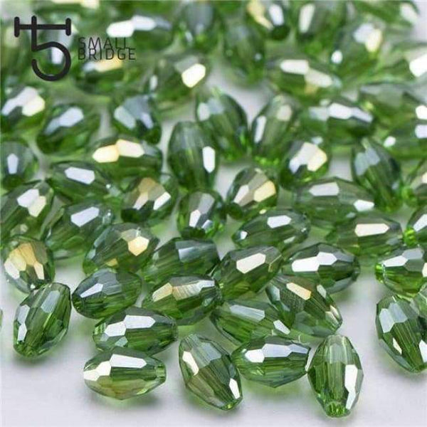 Planet Gates Y104ab / 4x6 mm 70pcs 4*6mm Czech Faceted Black Glass Rice Beads for Making Jewelry Necklace Women Diy Perles Oval Shape Crystal Beads Wholesale Y102