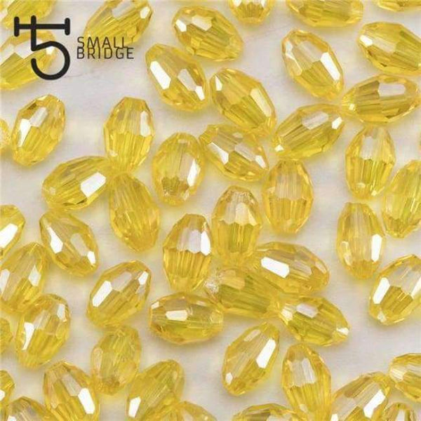 Planet Gates Y106ab / 4x6 mm 70pcs 4*6mm Czech Faceted Black Glass Rice Beads for Making Jewelry Necklace Women Diy Perles Oval Shape Crystal Beads Wholesale Y102