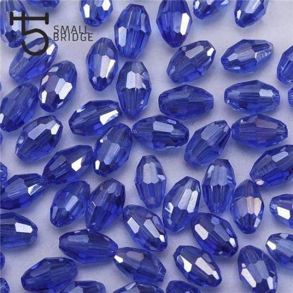 Planet Gates Y108ab / 4x6 mm 70pcs 4*6mm Czech Faceted Black Glass Rice Beads for Making Jewelry Necklace Women Diy Perles Oval Shape Crystal Beads Wholesale Y102