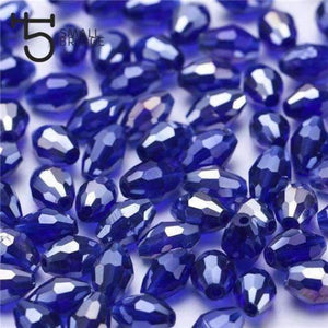 Planet Gates Y109ab / 4x6 mm 70pcs 4*6mm Czech Faceted Black Glass Rice Beads for Making Jewelry Necklace Women Diy Perles Oval Shape Crystal Beads Wholesale Y102