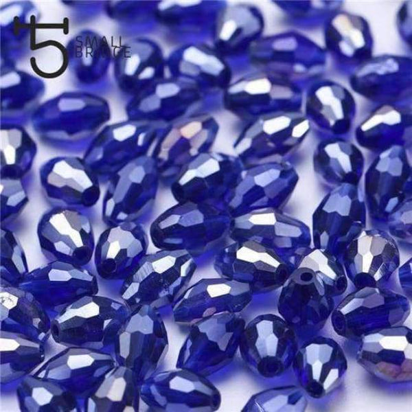 Planet Gates Y109ab / 4x6 mm 70pcs 4*6mm Czech Faceted Black Glass Rice Beads for Making Jewelry Necklace Women Diy Perles Oval Shape Crystal Beads Wholesale Y102