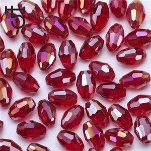 Planet Gates Y111ab / 4x6 mm 70pcs 4*6mm Czech Faceted Black Glass Rice Beads for Making Jewelry Necklace Women Diy Perles Oval Shape Crystal Beads Wholesale Y102