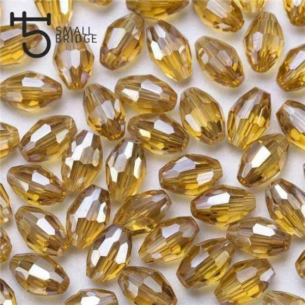 Planet Gates Y112ab / 4x6 mm 70pcs 4*6mm Czech Faceted Black Glass Rice Beads for Making Jewelry Necklace Women Diy Perles Oval Shape Crystal Beads Wholesale Y102