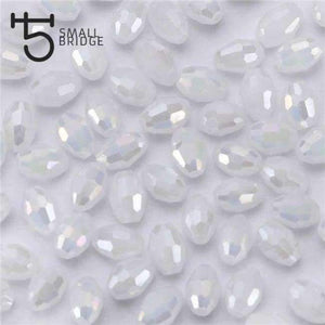 Planet Gates Y115ab / 4x6 mm 70pcs 4*6mm Czech Faceted Black Glass Rice Beads for Making Jewelry Necklace Women Diy Perles Oval Shape Crystal Beads Wholesale Y102