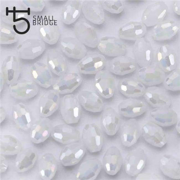 Planet Gates Y115ab / 4x6 mm 70pcs 4*6mm Czech Faceted Black Glass Rice Beads for Making Jewelry Necklace Women Diy Perles Oval Shape Crystal Beads Wholesale Y102