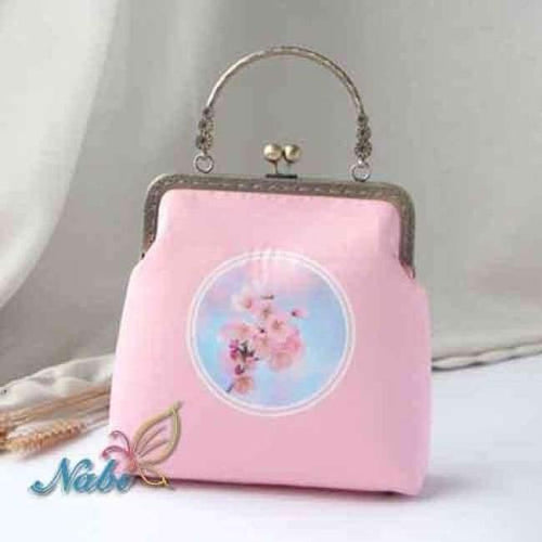 Planet Gates Y1849 / 20x20x6.5cm Sewing Art  Diy Craft Cherry Hand Bag Size 20X20X6.5CM Handmade Free Cutting Felt Material DIY Packag