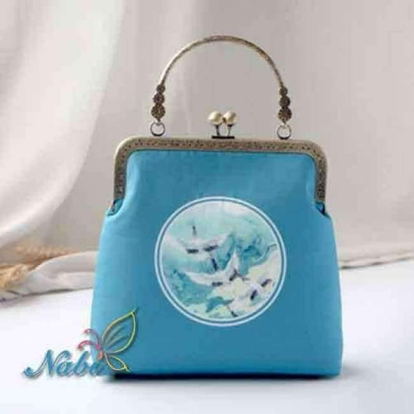 Planet Gates Y1854 / 20x20x6.5cm Sewing Art  Diy Craft Cherry Hand Bag Size 20X20X6.5CM Handmade Free Cutting Felt Material DIY Packag