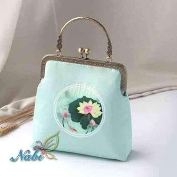 Planet Gates Y1855 / 20x20x6.5cm Sewing Art  Diy Craft Cherry Hand Bag Size 20X20X6.5CM Handmade Free Cutting Felt Material DIY Packag