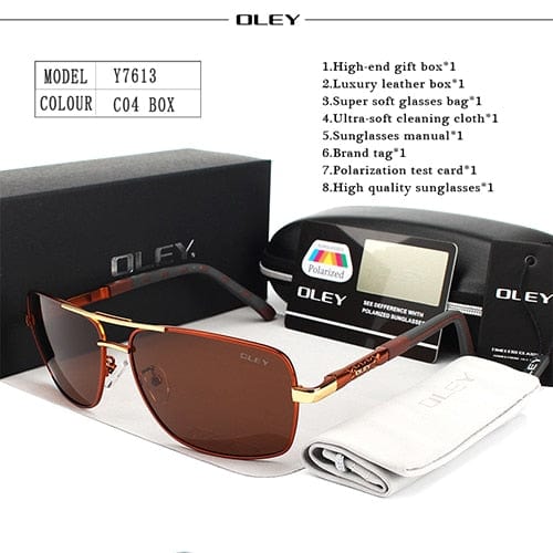 Planet Gates OLEY Brand Polarized Sunglasses Men New Fashion Eyes Protect Sun Glasses With Accessories Unisex driving goggles oculos de sol