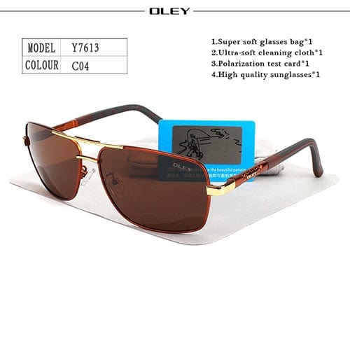 Planet Gates Y7613 C4 OLEY Brand Polarized Sunglasses Men New Fashion Eyes Protect Sun Glasses With Accessories Unisex driving goggles oculos de sol