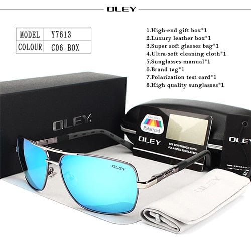 Planet Gates Y7613 C6 BOX OLEY Brand Polarized Sunglasses Men New Fashion Eyes Protect Sun Glasses With Accessories Unisex driving goggles oculos de sol