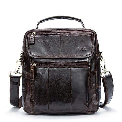 Planet Gates Y8870coffee logo / China Men Shoulder Bag Men's Genuine Leather Casual Male Crossbody Bags Leather Bag for Men Messenger Leather Men's Bags 8870