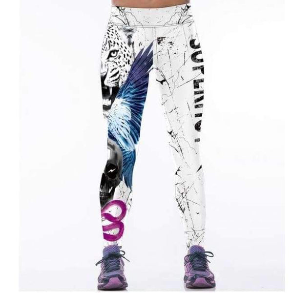 Planet Gates YDC071 / One Size Workout Leggings 3d Print Skull Legging Push Up Breathable Spandex Fitness Clothing Sporting Leggins Women Pants
