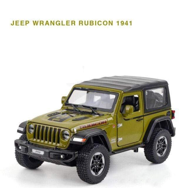 Planet Gates Yellow 1:20 Jeep Wrangler Alloy Simulation Car Model Rubicon Die-casting Metal Toy Off-road Vehicle Car Model Collection for Children