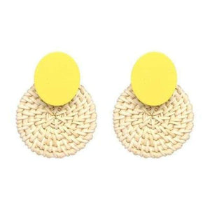 Planet Gates Yellow 1 JURAN New Brand Wood Dangle Earrings Hot Fashion 2018 Party Prom Accessories Wedding Jewelry Women Drop Earrings Gifts Cheap