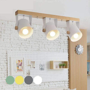 Planet Gates Yellow / 1 lights Nordic modern minimalist wood iron ceiling lamp color Dining Room living room aisle commercial LED Ceiling Lights Lighting