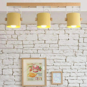 Planet Gates Yellow / 1 lights Nordic modern minimalist wood iron ceiling lamp color Dining Room living room aisle commercial LED Ceiling Lights Lighting