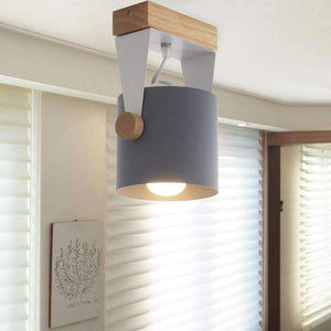 Planet Gates Yellow / 1 lights Nordic modern minimalist wood iron ceiling lamp color Dining Room living room aisle commercial LED Ceiling Lights Lighting