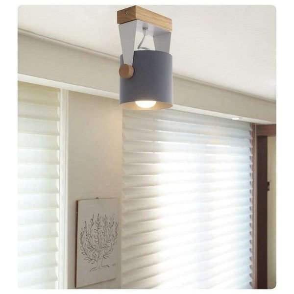 Planet Gates Yellow / 1 lights Nordic modern minimalist wood iron ceiling lamp color Dining Room living room aisle commercial LED Ceiling Lights Lighting