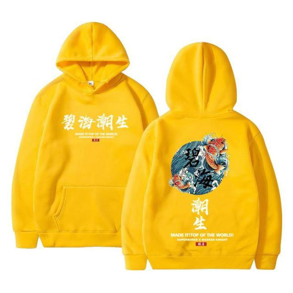 Planet Gates yellow-1 / XXL Streetwear Chinese characters Men Hoodies Sweatshirts Fashion Autumn Hip Hop Black Hoodie Erkek sweatshirt