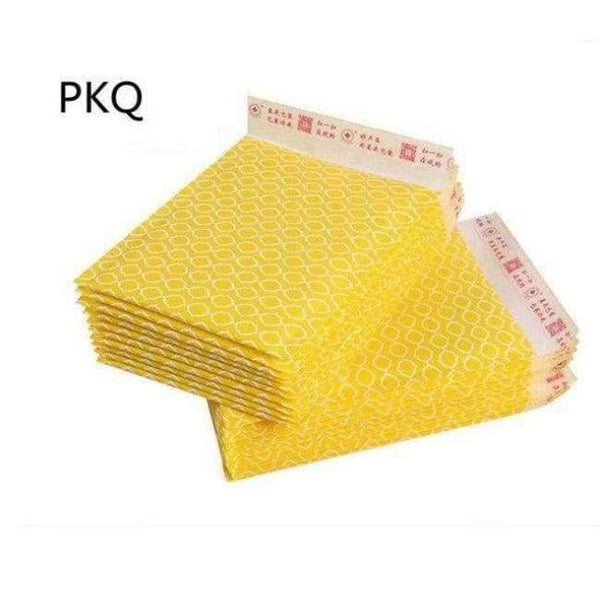 Planet Gates yellow / 11x13cm 150pcs/lot 11x13cm Courier bags Yellow Bubble mailer bag Blue Mailers Padded Shipping Envelope Bag Business Supplies