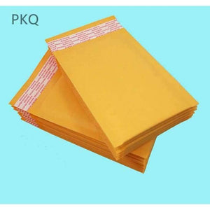 Planet Gates Yellow / 11x13cm Small yellow kraft Bubble Envelope Mailing Bags large Shockproof Anti Pressure Packaging Courier Bags Business Supplies,50pcs