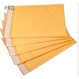 Planet Gates Yellow / 11x13cm Small yellow kraft Bubble Envelope Mailing Bags large Shockproof Anti Pressure Packaging Courier Bags Business Supplies,50pcs