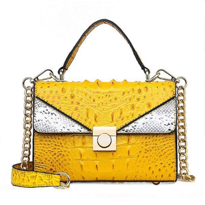 Quality Luxury Alligator Lady Bags New Retro PU Leather Women Single Shoulder Bag Fashion Chain