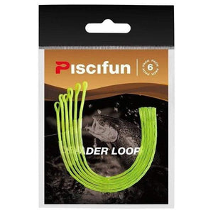 Planet Gates Yellow 20lb Fly Loop 6 Pcs/Pack Braided Fly Leader Loop Connectors fly line Fly Fishing Loop