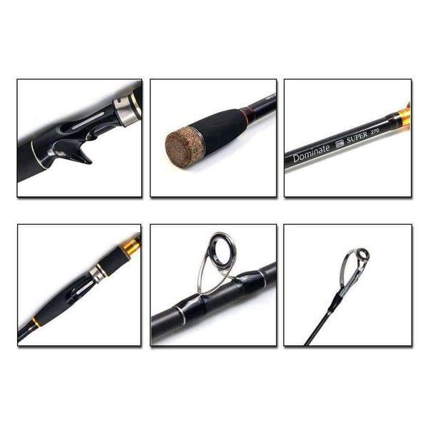 Planet Gates Gul / 3.0 m Kulfiber Fiskestang 2.1 m 2.4 m 2 m 7 m 3.0 Sektioner Rejsestang Vare Fiskestang Kastestang Pakning Rørføder