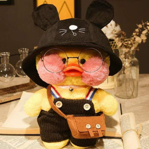 Planet Gates yellow 30cm New Hyaluronic Acid Duck Plush Dolls Cute Animal Ducks Stuffed Doll Toys For Girl Little Yellow Duck With Glasses Kids Gift