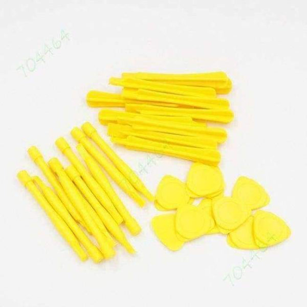 Planet Gates Yellow 30pcs Mixed Spudger Opening Pry Tool /Guitar Pick For Cell Phone iPhone Screen Case Pad Laptop Repair