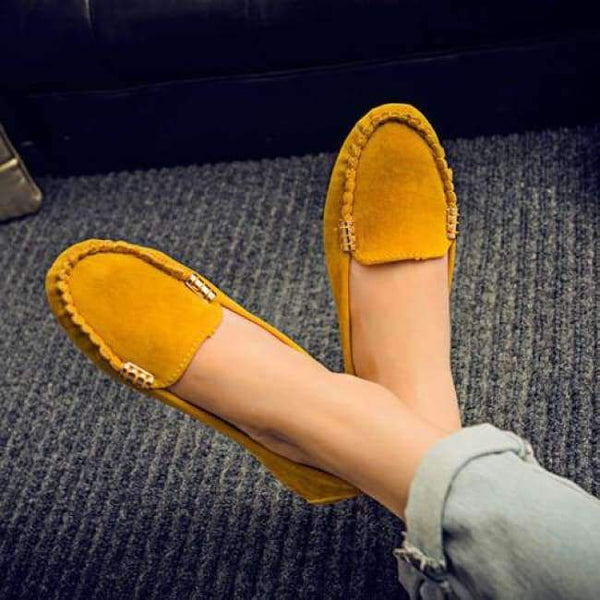 Planet Gates Yellow / 4.5 Hot Sale 2016 Summer Woman Flats New Fashion Pure Color Wild Concise Flat Casual Shoes Round Toe Comfortable Female Shoes aDT81