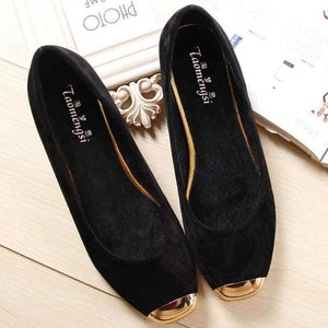 Planet Gates Yellow / 4.5 Square toe metal decoration designer women flats shoes casual style leather ballet flats 2018 new arrival summer basic