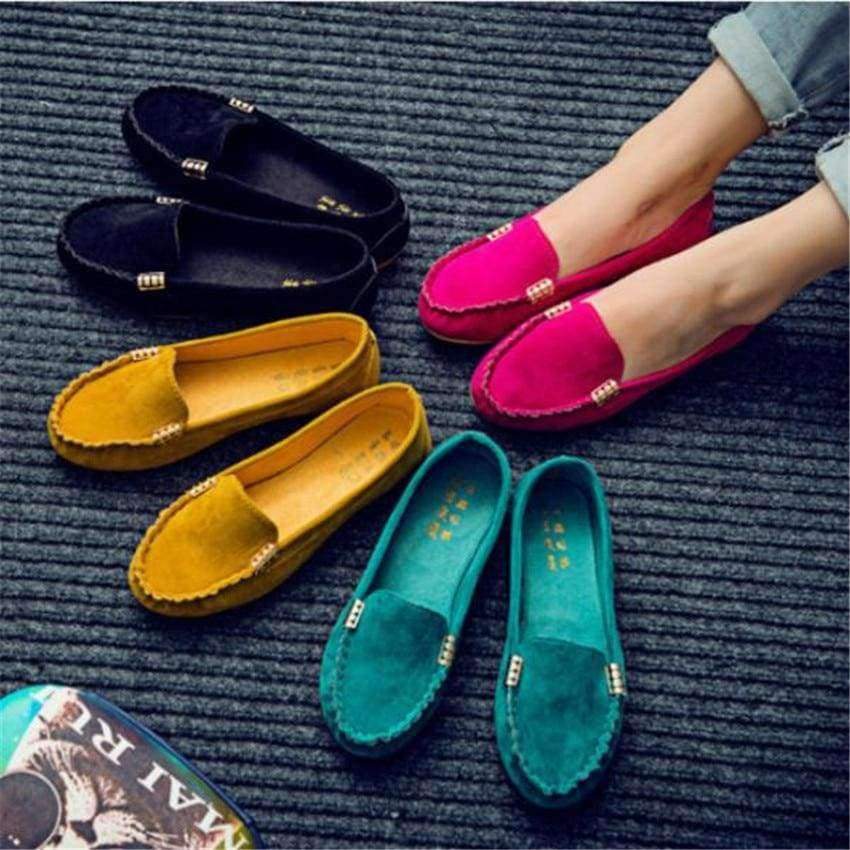 Planet Gates Yellow / 4.5 women flats shoes female casual flat loafers shoes slips leather black flat women's Spring Autumn Soft Round Toe Shoes PA642712