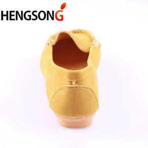 Planet Gates Yellow / 4.5 women flats shoes female casual flat loafers shoes slips leather black flat women's Spring Autumn Soft Round Toe Shoes PA642712