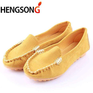 Planet Gates Yellow / 4.5 women flats shoes female casual flat loafers shoes slips leather black flat women's Spring Autumn Soft Round Toe Shoes PA642712